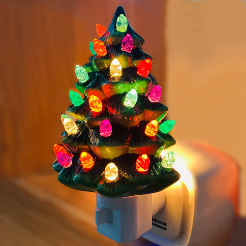 Keramischer Weihnachtsbaum Nachtlicht – Festliche Dekoration für Ihr Zuhause