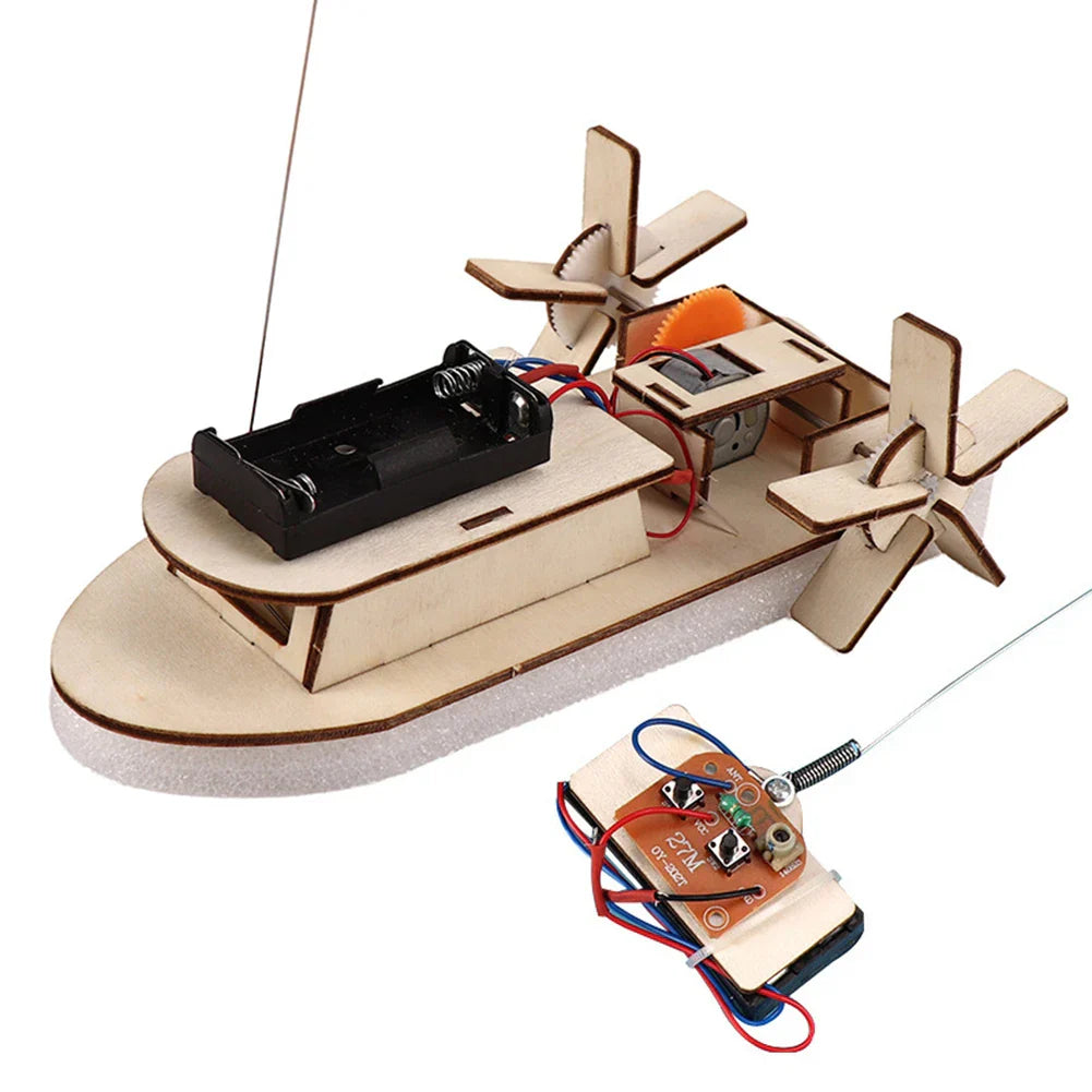 Bildungs Holz DIY Boot – Baue dein eigenes elektrisches Spielboot