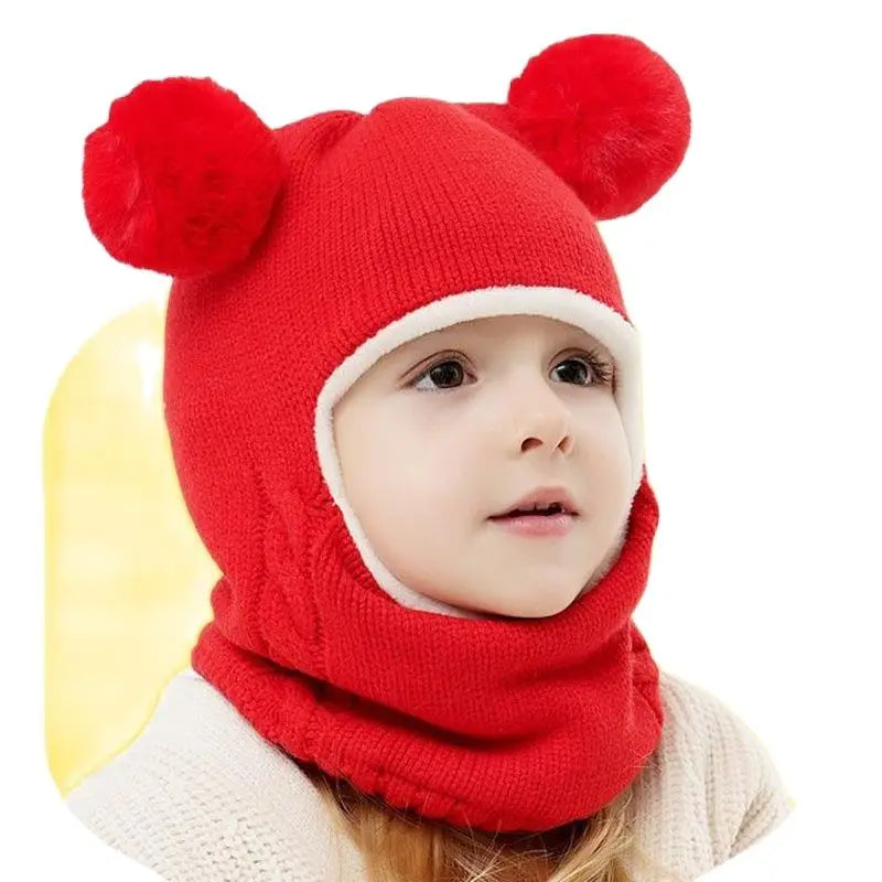 Teddy Strickmütze für Kinder – Warmer Schutz mit Verspielten Ohren