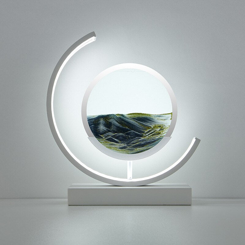SandLight 3D Sandtischlampe – Entspannendes Design mit Bewegtem Sand