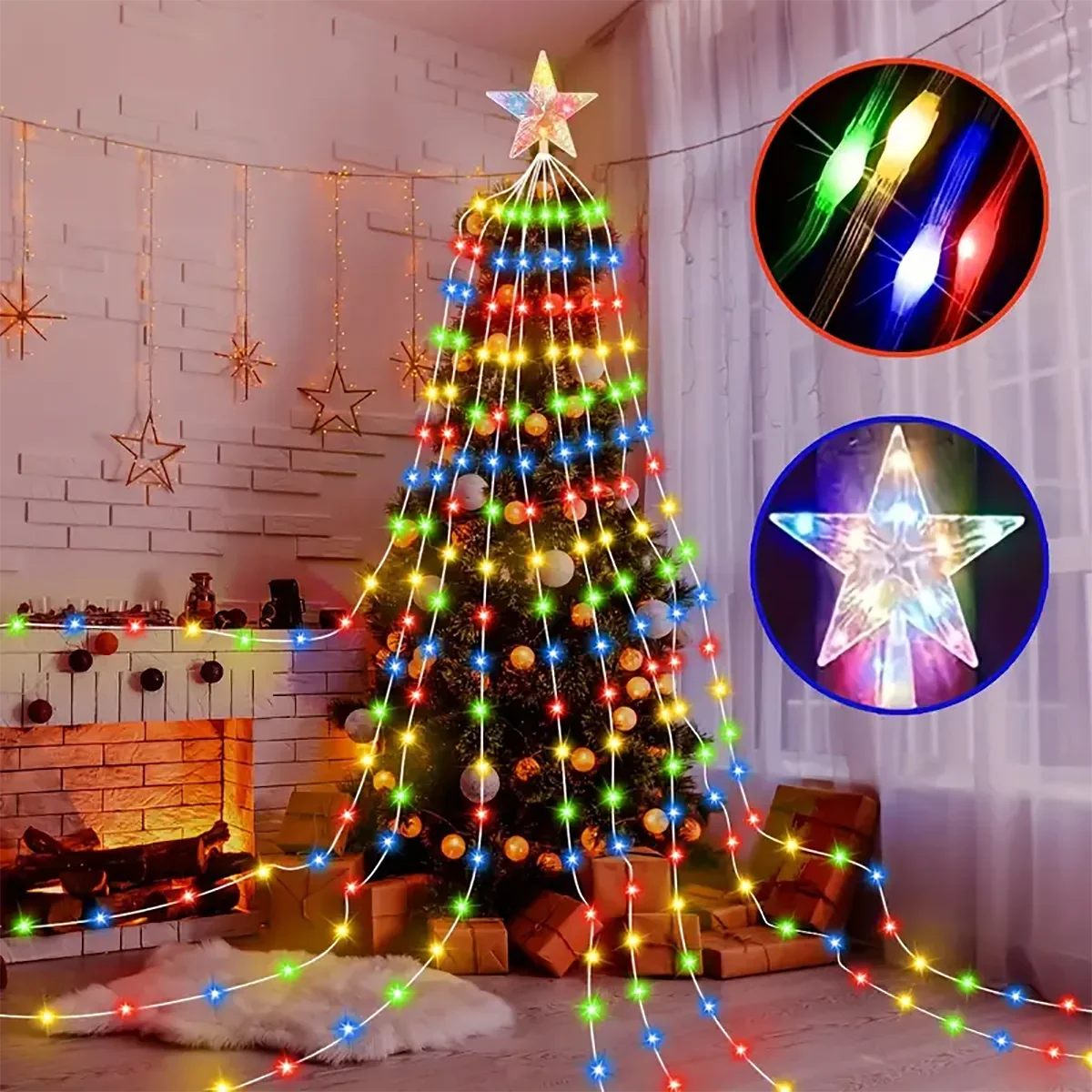 Solarbetriebene Weihnachtsbaumlichter - Strahlende Dekoration für ein magisches Weihnachtserlebnis