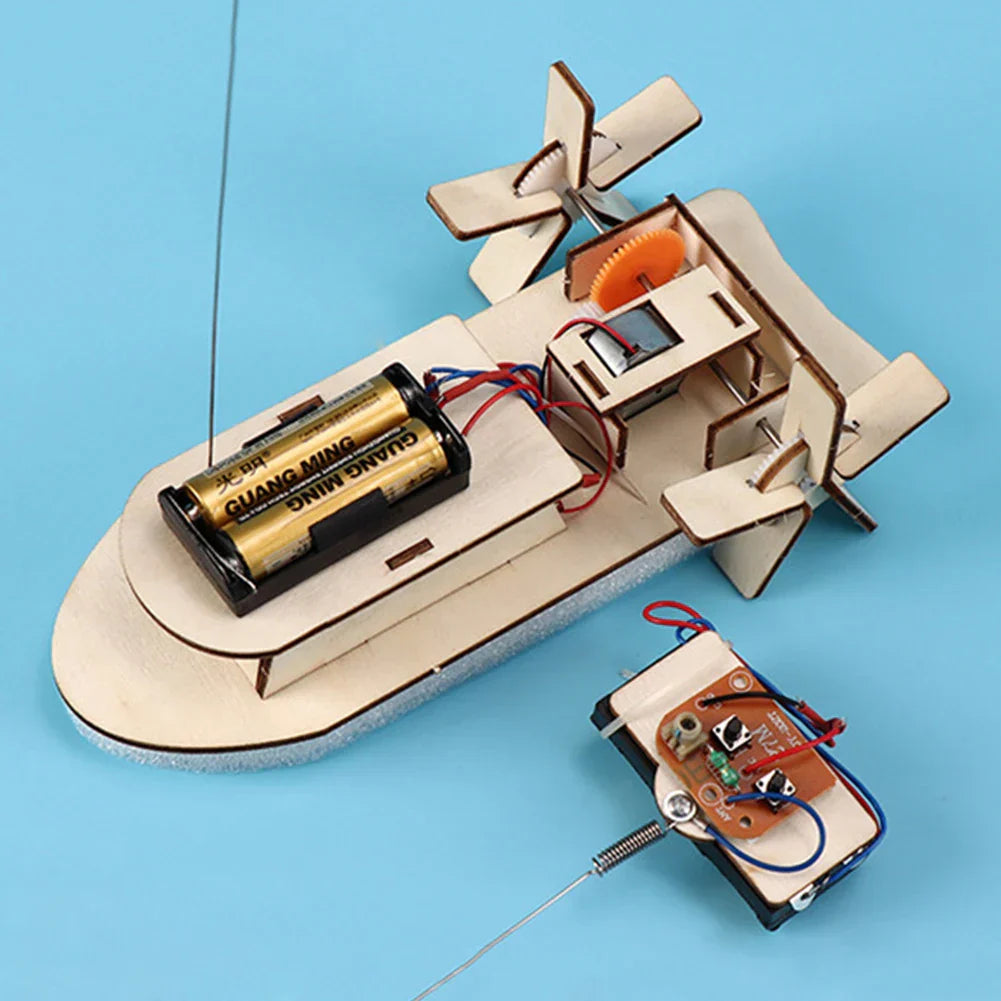 Bildungs Holz DIY Boot – Baue dein eigenes elektrisches Spielboot