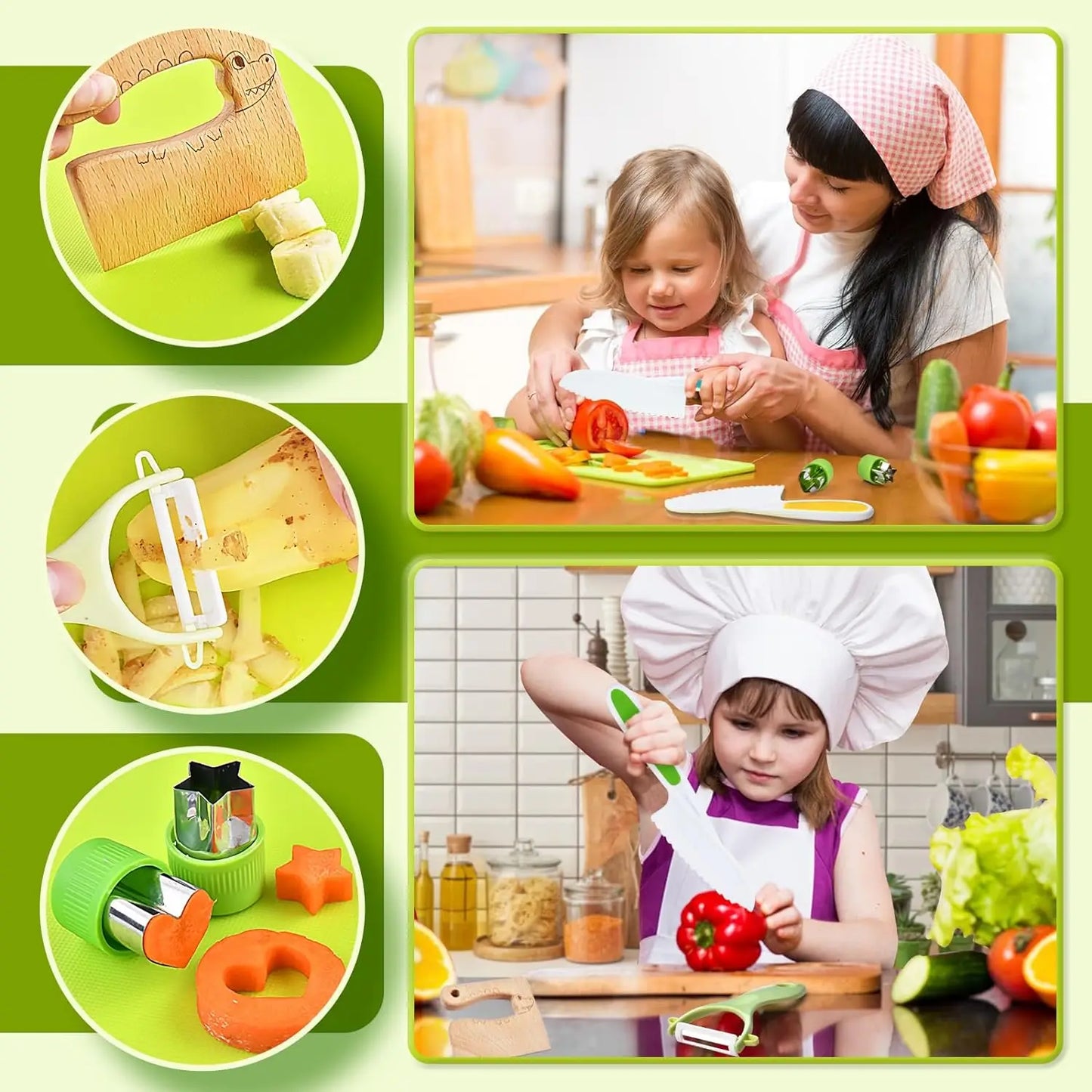 Fröhliches Kinder-Küchenset – Kreatives Kochen für junge Chefs