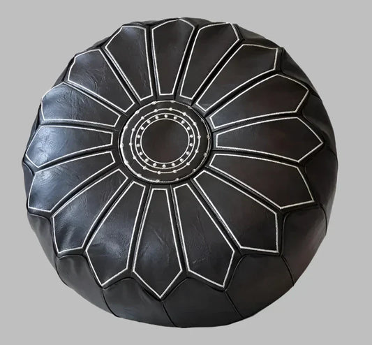 Luxe Leder Pouf – Komfort und Design