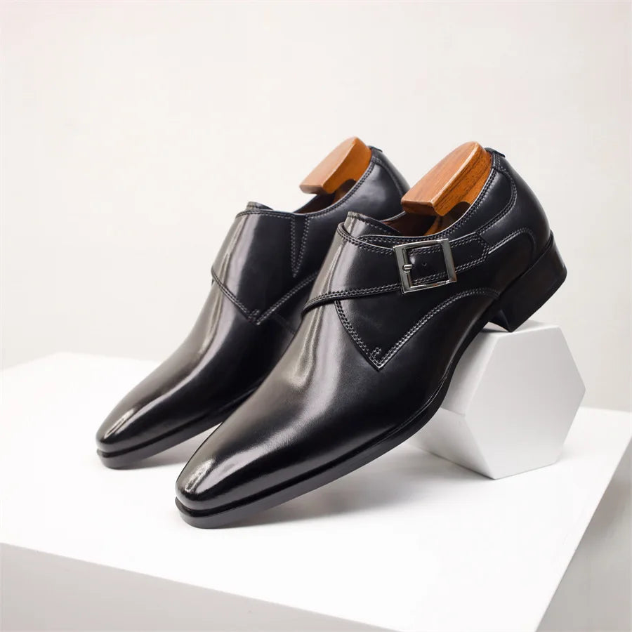 Torino Monk Strap Herrenschuhe – Modernes und Raffiniertes Design