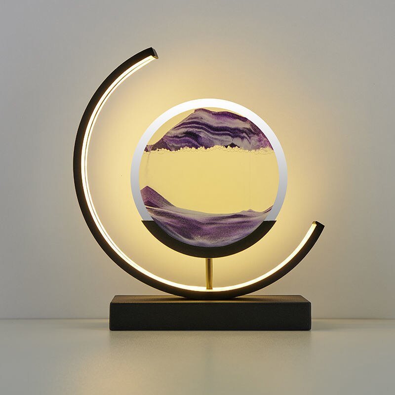 SandLight 3D Sandtischlampe – Entspannendes Design mit Bewegtem Sand