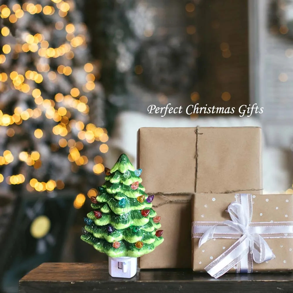 Keramischer Weihnachtsbaum Nachtlicht – Festliche Dekoration für Ihr Zuhause