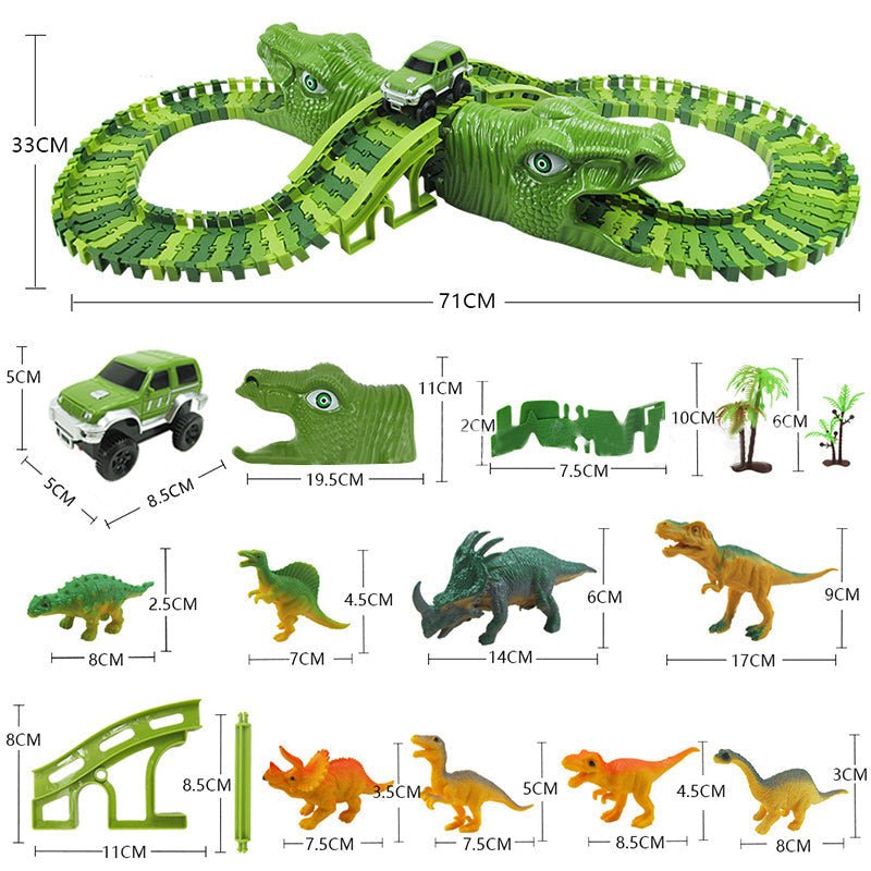 DinoCircuit - Dinosaurier Spielset mit 360-Grad Strecke