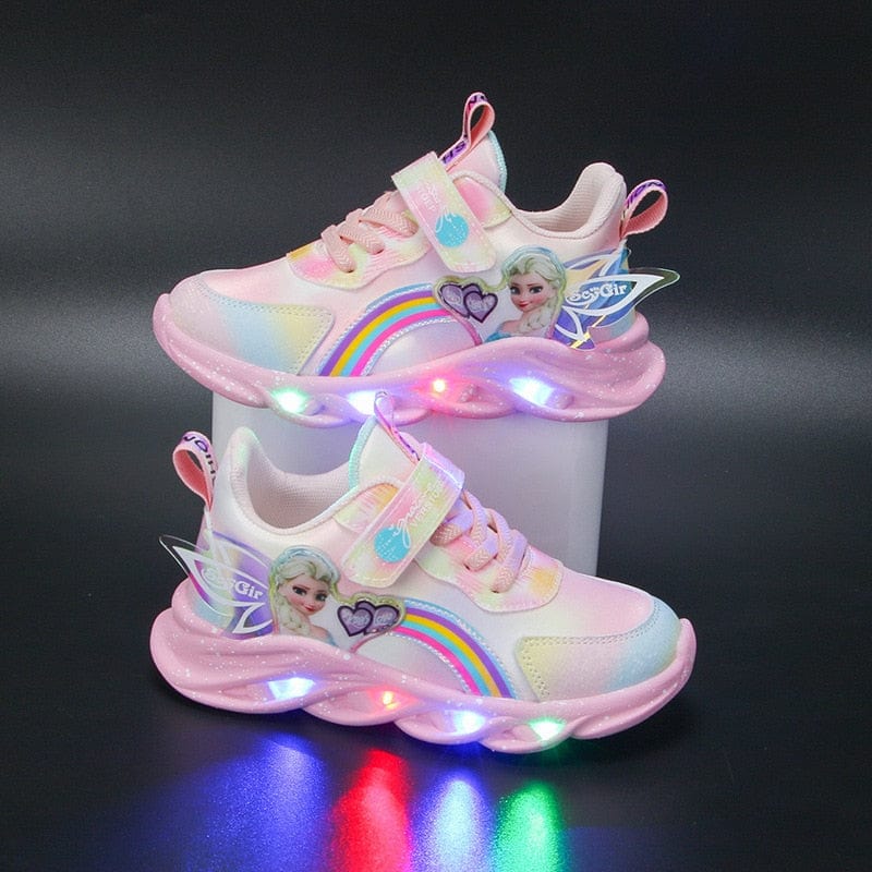 Rainbow Glitter Sneakers - LED Kinderschuhe für Abenteurer