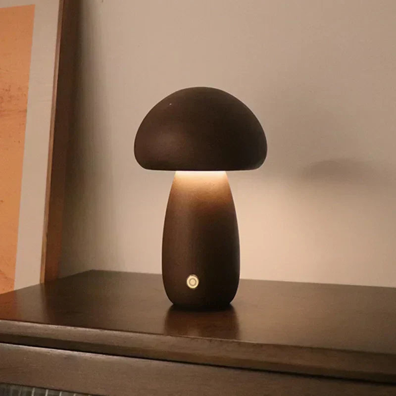 Paddenstoel Tafellamp – Warme LED Beleuchtung mit Touch-Steuerung