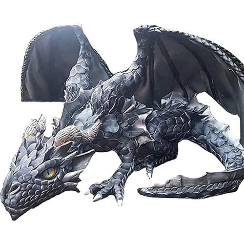 Legendärer Sitzender Drache – Magische Dekoration für Haus und Garten