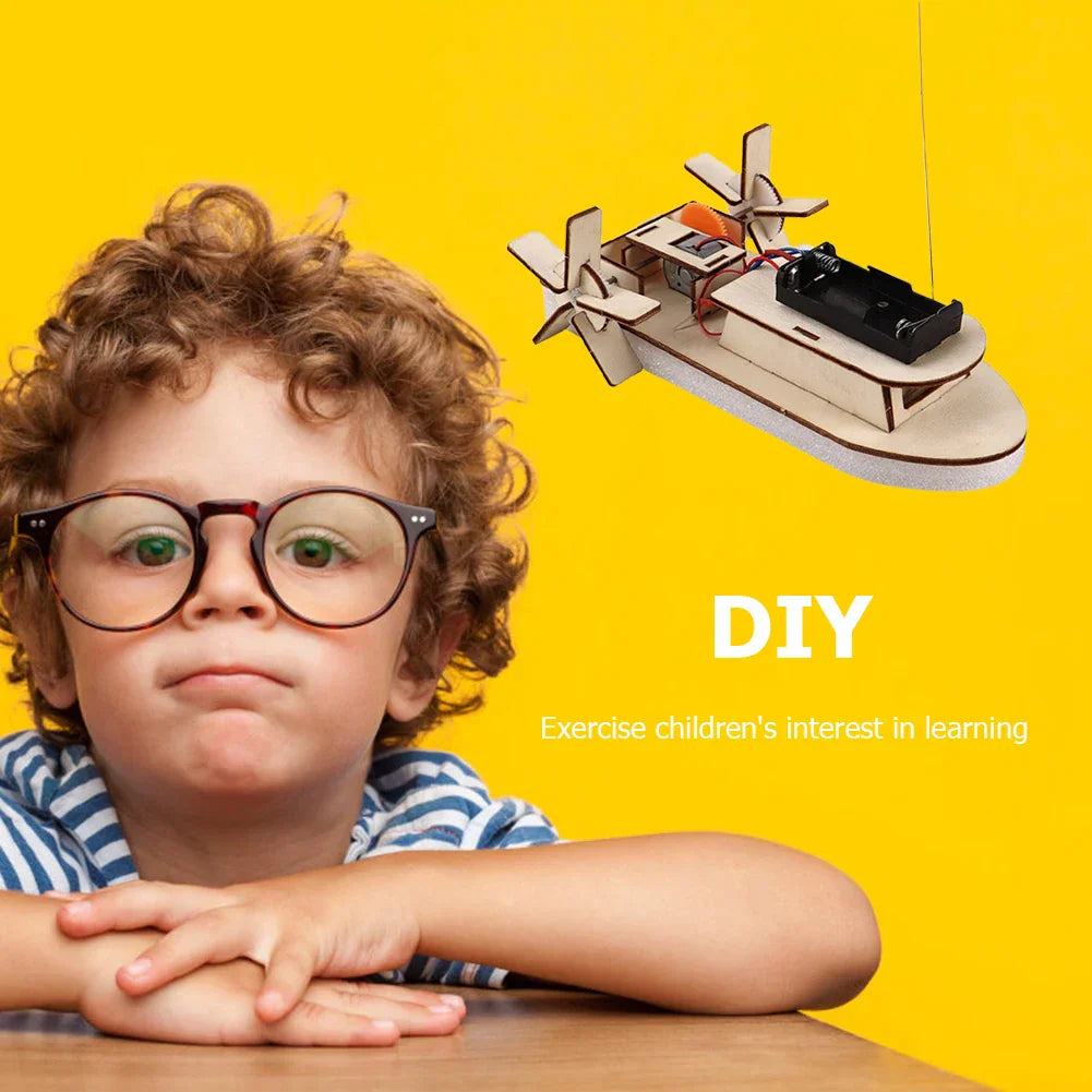 Bildungs Holz DIY Boot – Baue dein eigenes elektrisches Spielboot