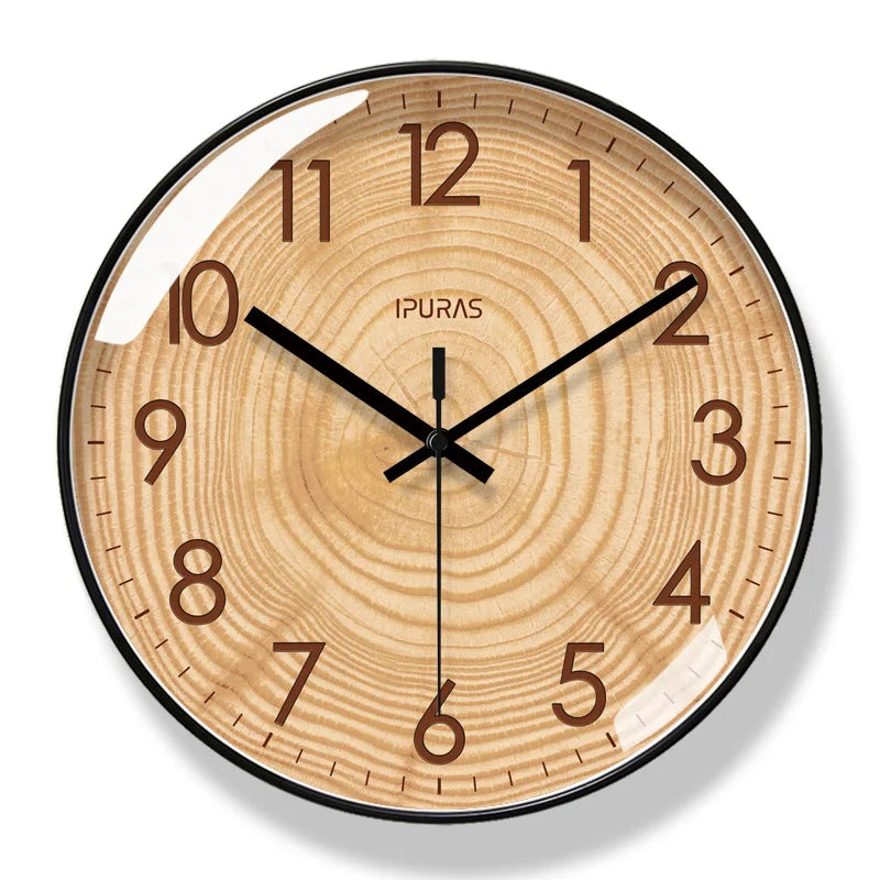 TimeWisp Holz Wanduhr – Lautloser und stilvoller Zeitmesser