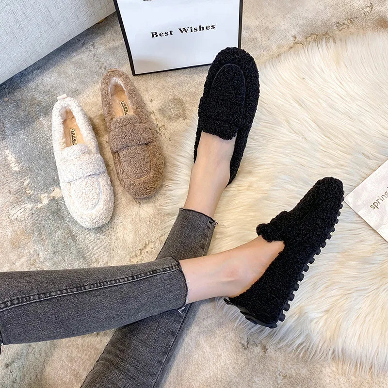 Lana Teddy Loafer – Warm, Bequem und Modisch