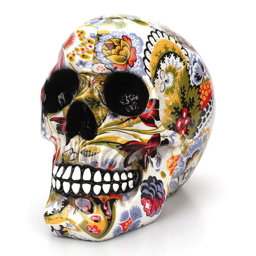 Handbemalter Schädel – Einzigartige Dekoration für Halloween und Interieur