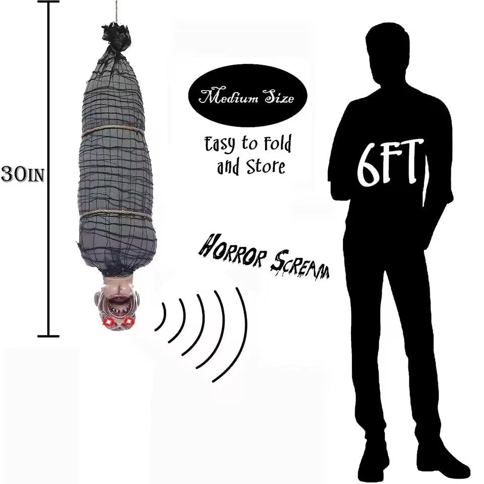 Hängende Horrorfigur – Spannende Halloween-Dekoration mit Licht und Sound
