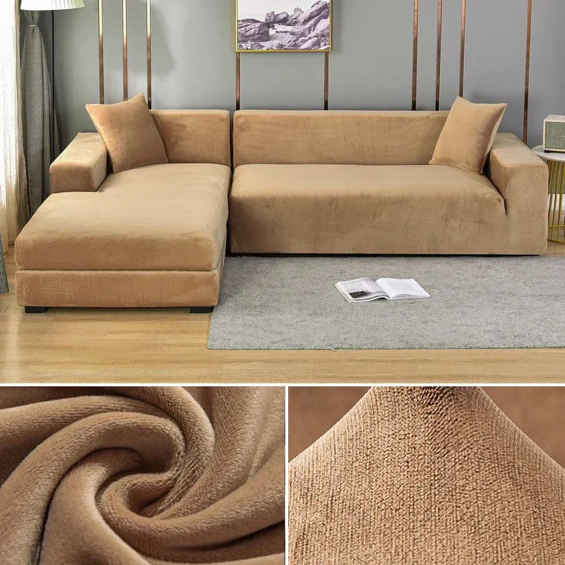 Velura Sofaüberzug – Luxuriöses Samt für Stil und Schutz