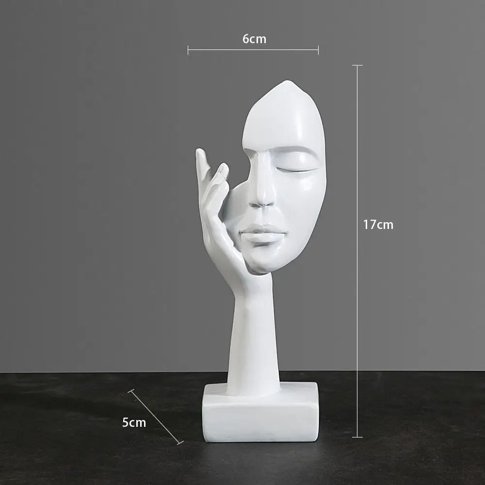 Abstrakte Gesichts-Skulpturen – Einzigartig und Modern