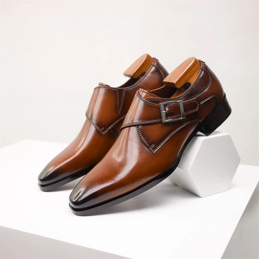 Torino Monk Strap Herrenschuhe – Modernes und Raffiniertes Design