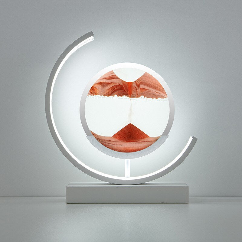 SandLight 3D Sandtischlampe – Entspannendes Design mit Bewegtem Sand