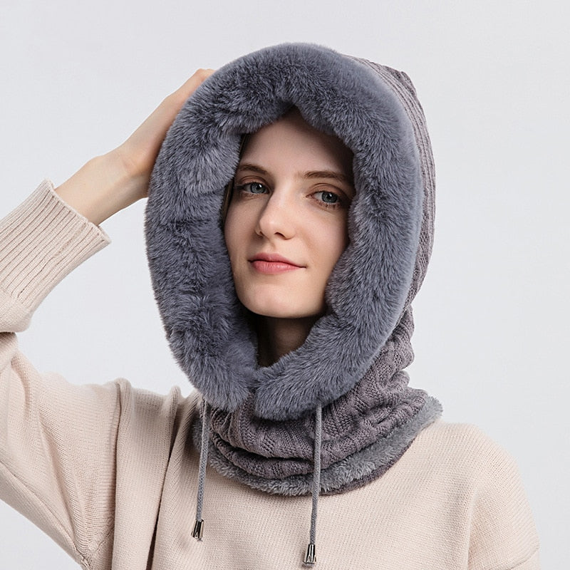 Winterkapuze mit Gesichtsschutz – Warm und Schützend