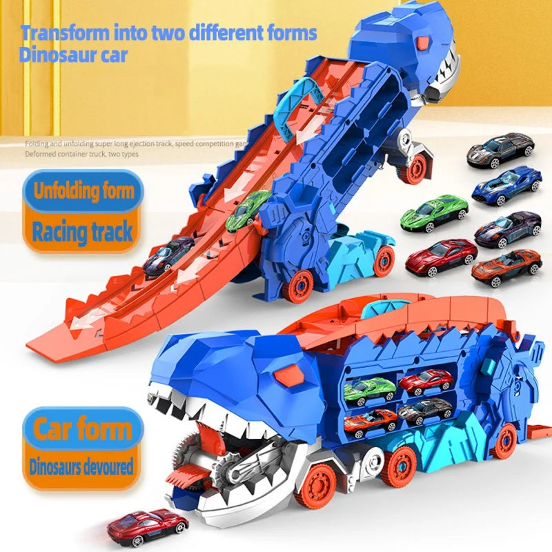 DinoSpeed Rennabenteuer - Transformer Set für Kinder