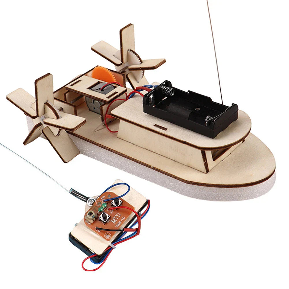Bildungs Holz DIY Boot – Baue dein eigenes elektrisches Spielboot