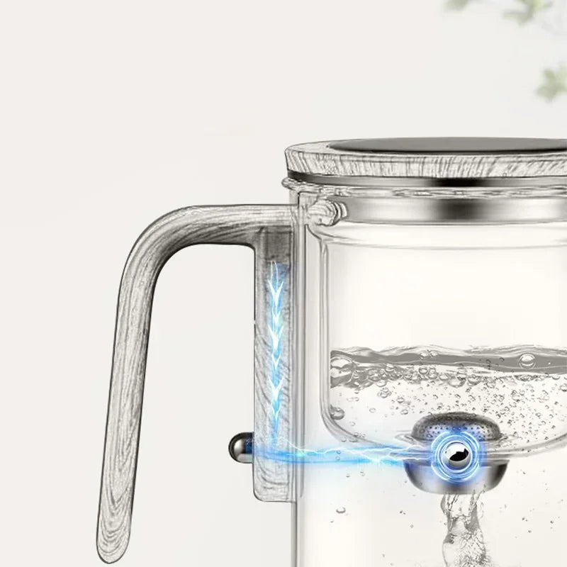 Eleganter Glas-Teebereiter mit Holzgriff – Stilvolles Aufbrühen