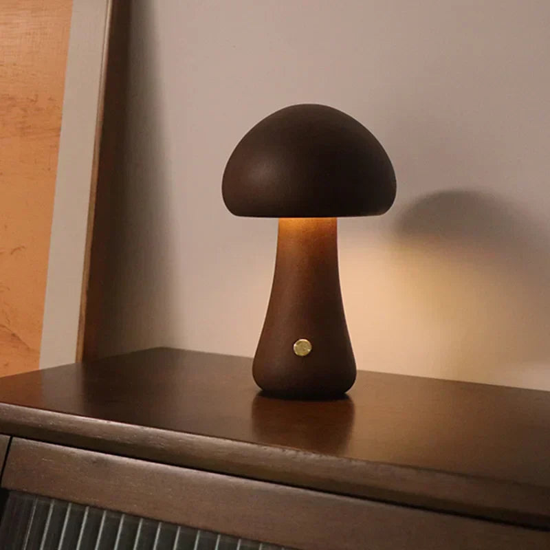 Paddenstoel Tafellamp – Warme LED Beleuchtung mit Touch-Steuerung