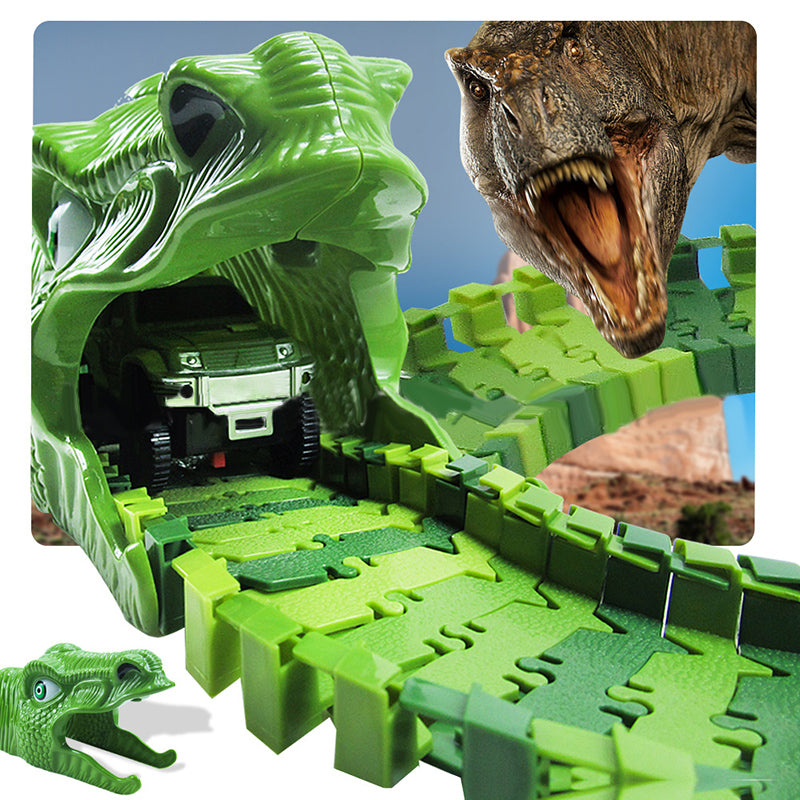 DinoCircuit - Dinosaurier Spielset mit 360-Grad Strecke