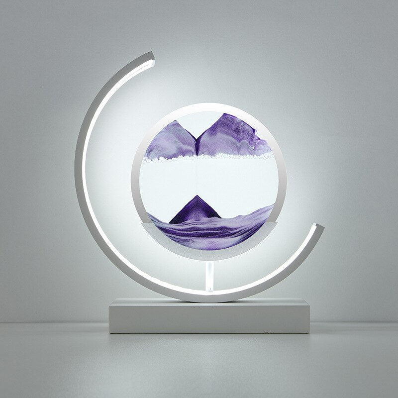 SandLight 3D Sandtischlampe – Entspannendes Design mit Bewegtem Sand