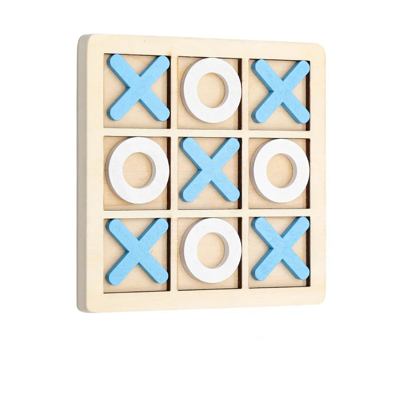 Holz-Tic-Tac-Toe-Spiel – Spaß & Strategie