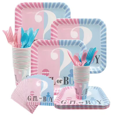 Fröhliches Gender Reveal Set – Für eine festliche Ankündigung