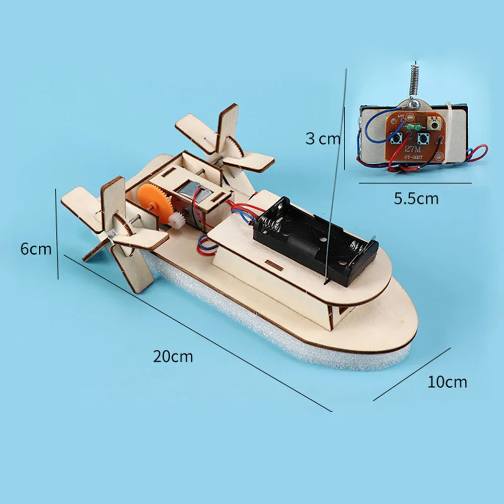 Bildungs Holz DIY Boot – Baue dein eigenes elektrisches Spielboot