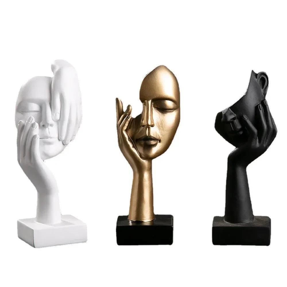 Abstrakte Gesichts-Skulpturen – Einzigartig und Modern