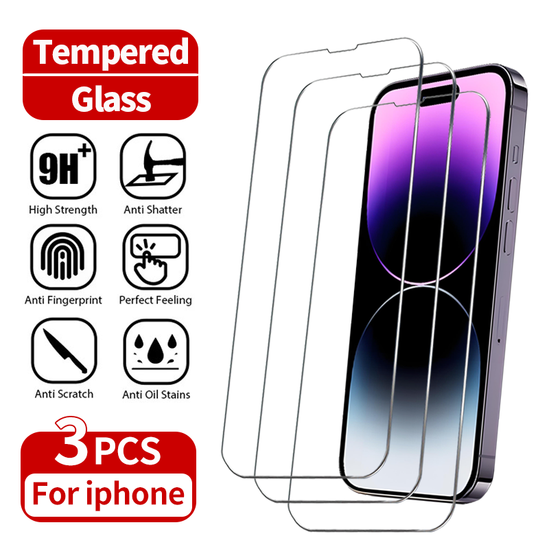 iPhone Displayschutzfolie aus gehärtetem Glas – Vollständiger Schutz