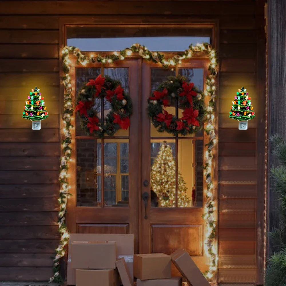 Keramischer Weihnachtsbaum Nachtlicht – Festliche Dekoration für Ihr Zuhause