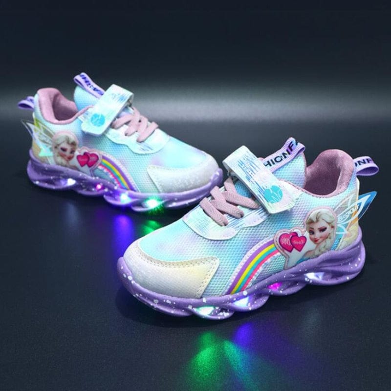 Rainbow Glitter Sneakers - LED Kinderschuhe für Abenteurer