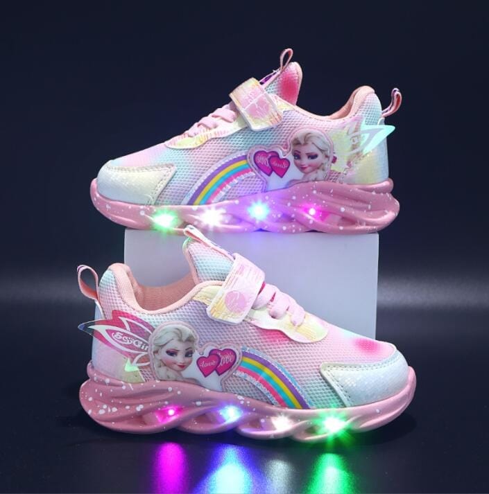 Rainbow Glitter Sneakers - LED Kinderschuhe für Abenteurer