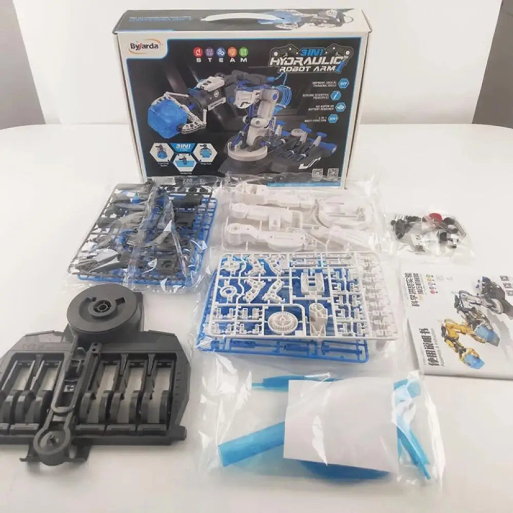 Hydraulischer Roboterarm Bausatz – 3-in-1 Bildungs-Spielzeug