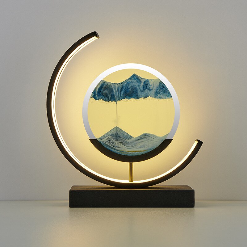 SandLight 3D Sandtischlampe – Entspannendes Design mit Bewegtem Sand