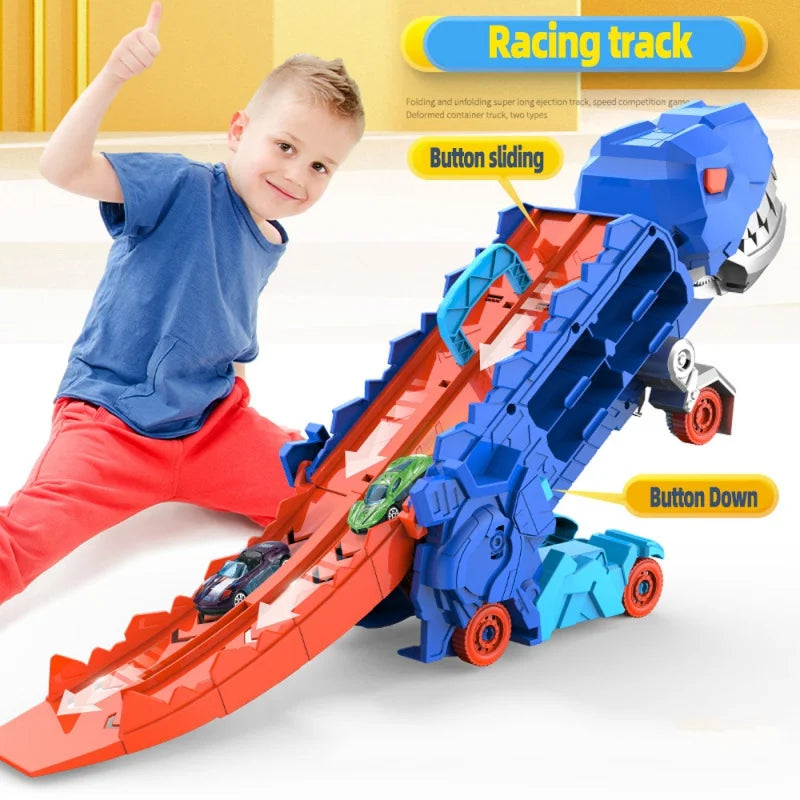 DinoSpeed Rennabenteuer - Transformer Set für Kinder