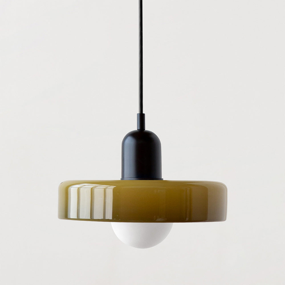 ColorLoop Pendelleuchte – Kunstzinnige Bauhaus-Hängeleuchte mit Warmlicht