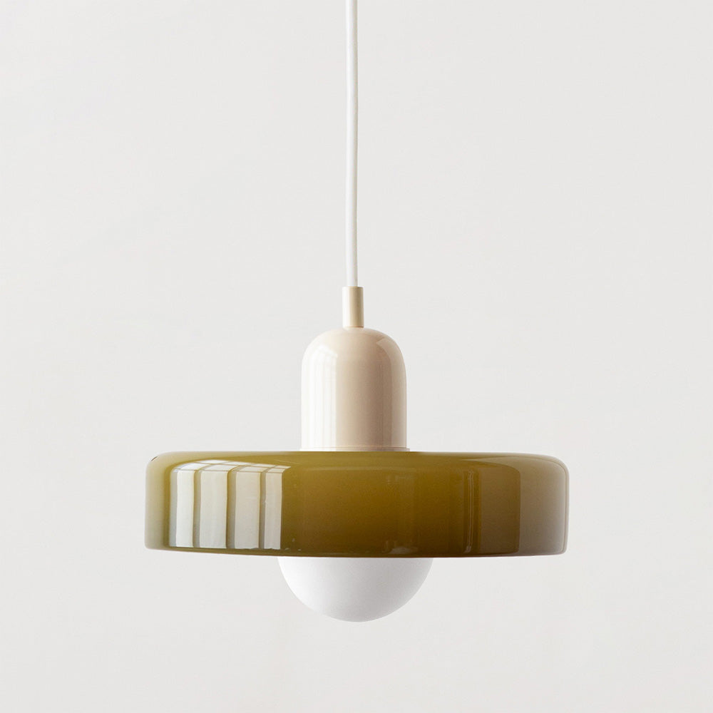 ColorLoop Pendelleuchte – Kunstzinnige Bauhaus-Hängeleuchte mit Warmlicht