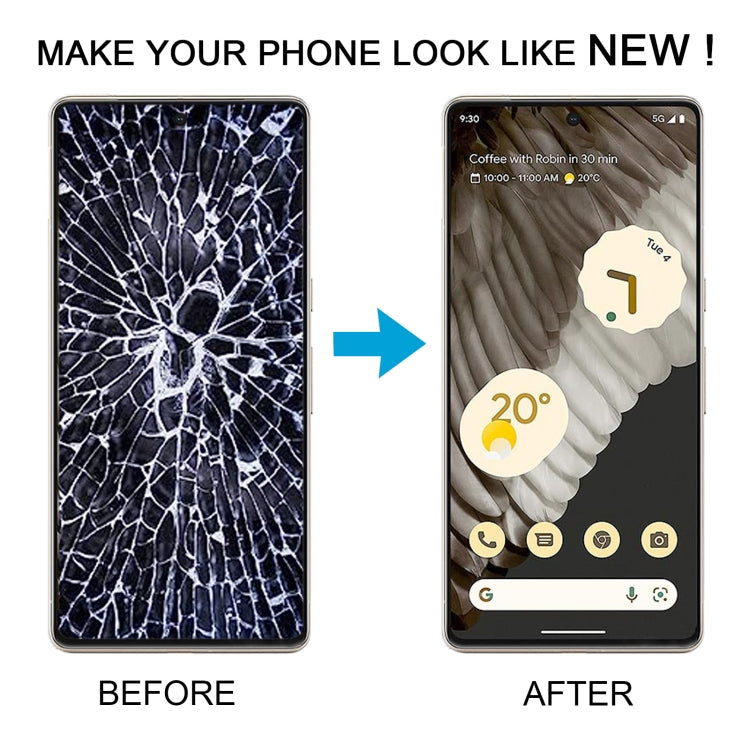 Pixel 7 Pro OLED Bildschirmset – Komplett mit Rahmen und Werkzeugen