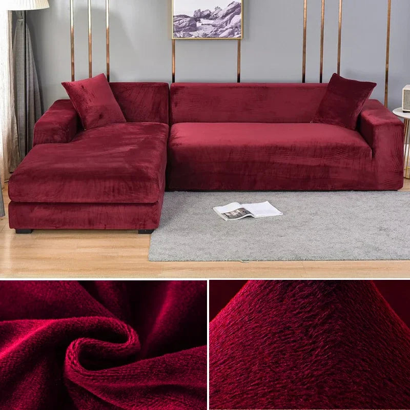 Velura Sofaüberzug – Luxuriöses Samt für Stil und Schutz
