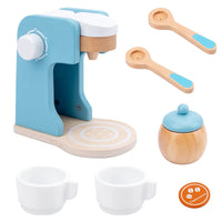 Blaue Kaffeemaschine