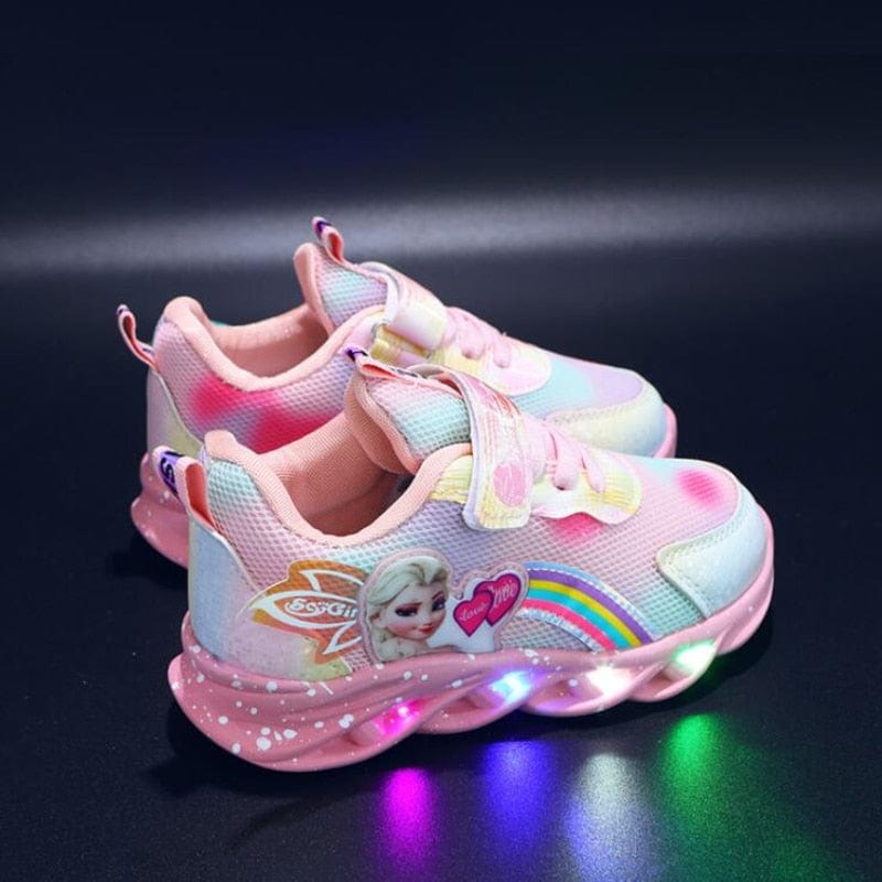 Rainbow Glitter Sneakers - LED Kinderschuhe für Abenteurer
