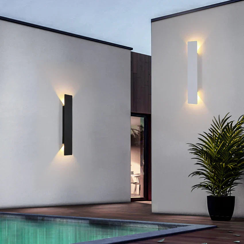 AquaLine LED Außenwandlampe – Schlichtes Design mit Wetterfestem Gehäuse