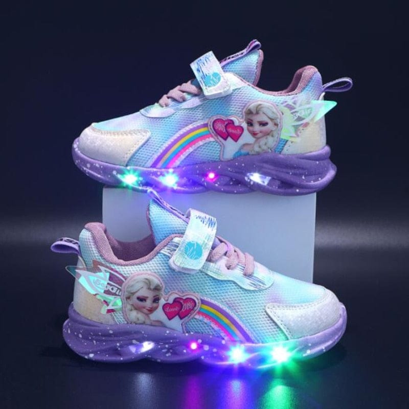 Rainbow Glitter Sneakers - LED Kinderschuhe für Abenteurer